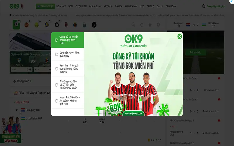 Ok9 là thương hiệu cá cược trực tuyến uy có giấy phép hoạt động của các tổ chức quốc tế